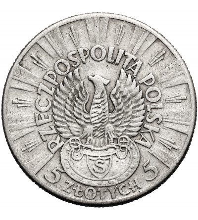 Poland. 5 Zlotych 1934, Jozef Pilsudski - Rifle Corps Eagle