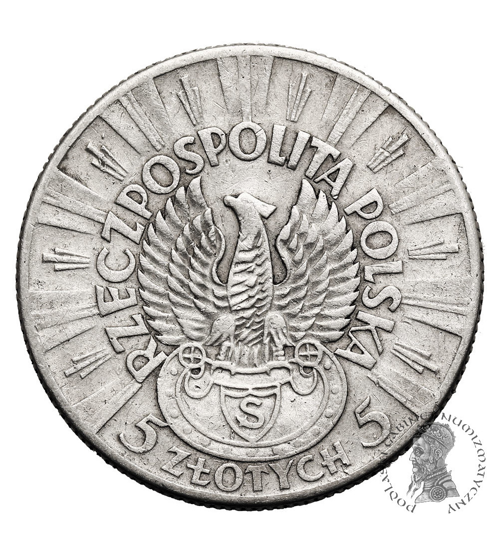 Polska. 5 złotych 1934,  Józef Piłsudski - orzeł strzelecki