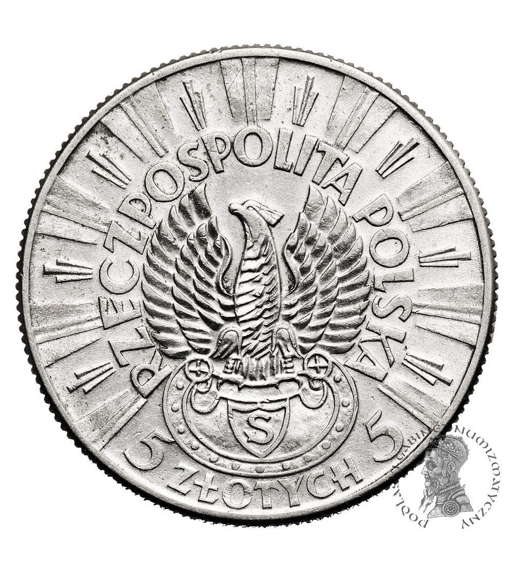 Polska. 5 złotych 1934,  Józef Piłsudski - orzeł strzelecki