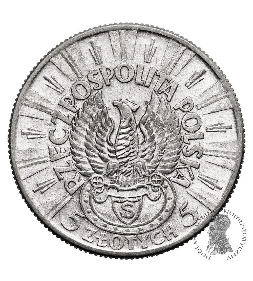 Poland. 5 Zlotych 1934, Jozef Pilsudski - Rifle Corps Eagle