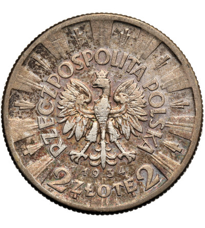 Poland. 2 Zlote 1934, Warsaw Mint, Jozef Pilsudski