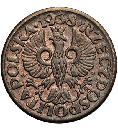Polska. 1 grosz 1938, Warszawa