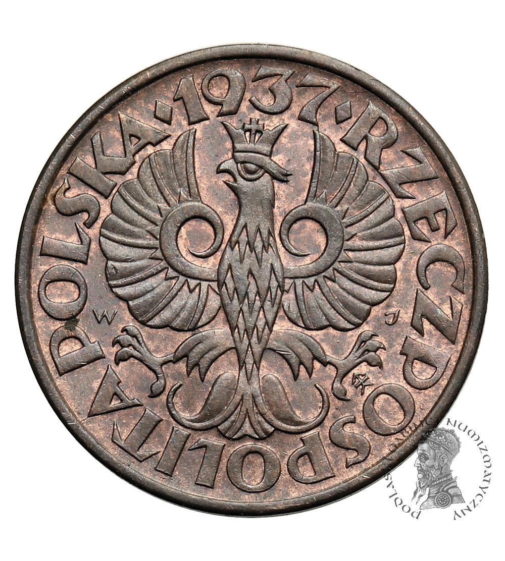 Polska. 2 grosze 1937, Warszawa