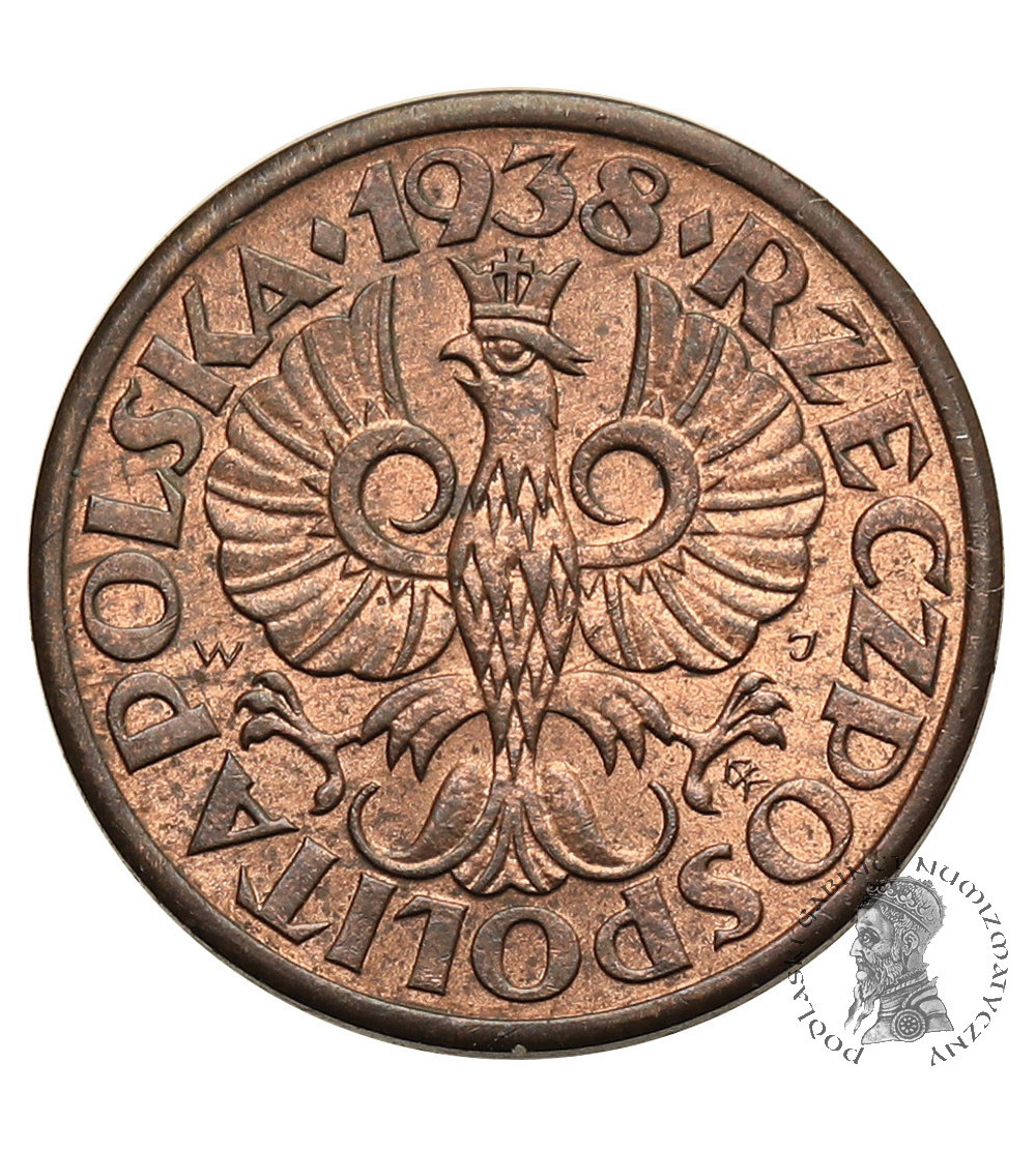 Polska. 1 grosz 1938, Warszawa
