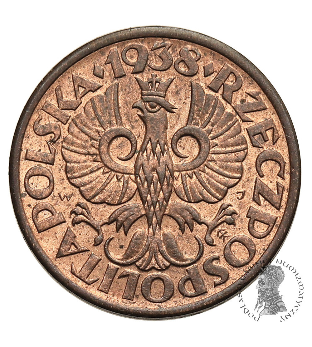 Poland. 1 Grosz 1938, Warsaw Mint