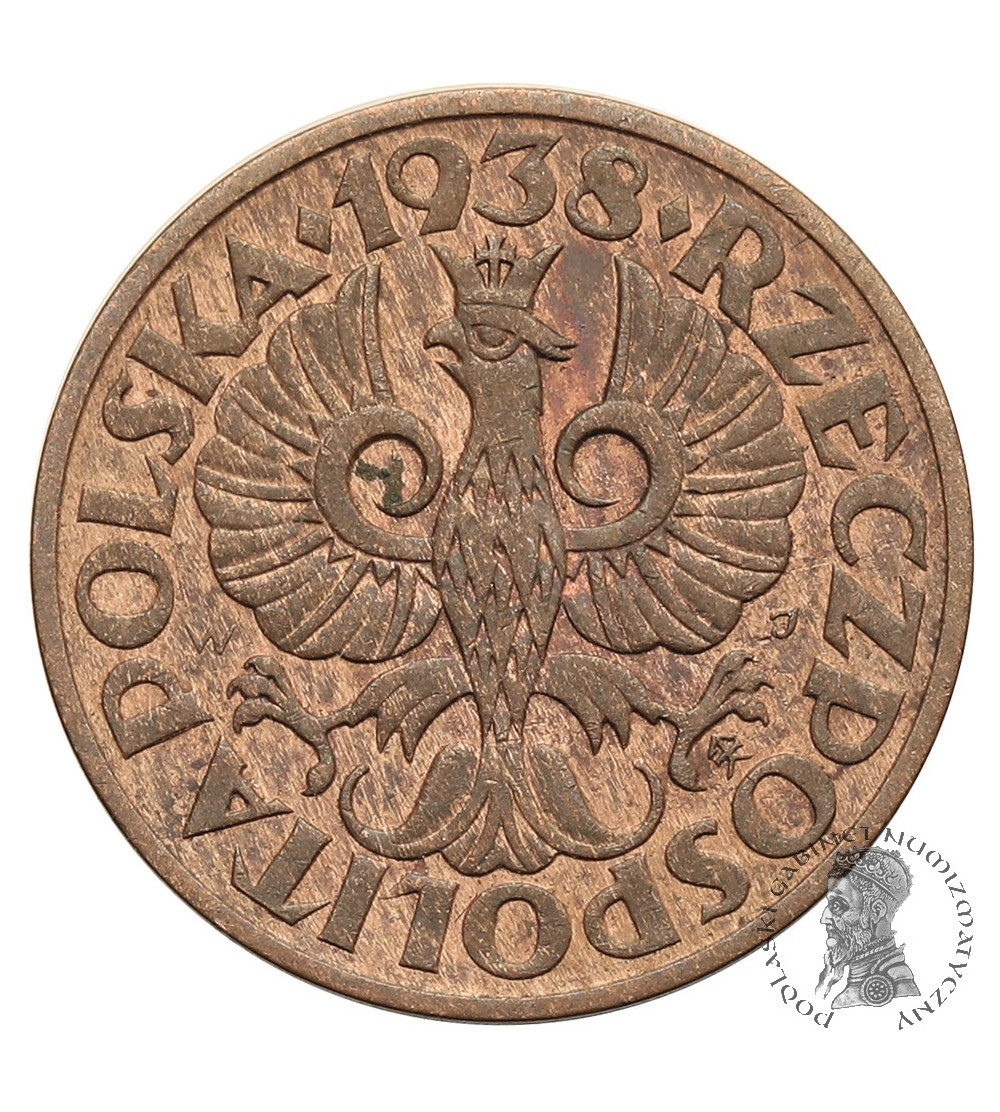Poland. 2 Grosze 1938, Warsaw Mint
