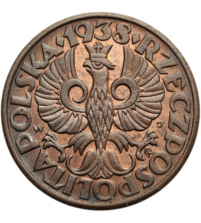 Poland. 5 Groszy 1938, Warsaw Mint
