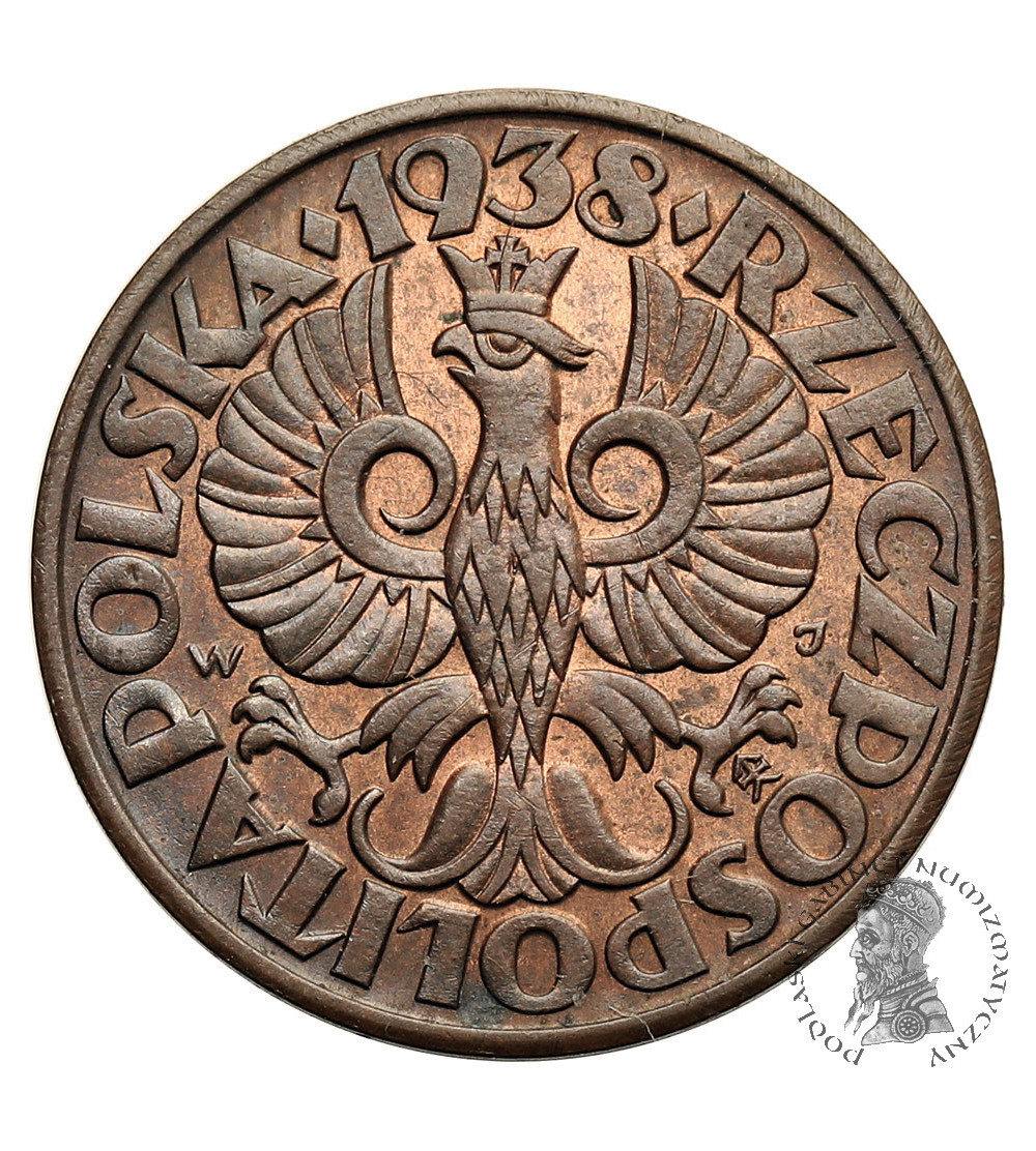 Poland. 5 Groszy 1938, Warsaw Mint