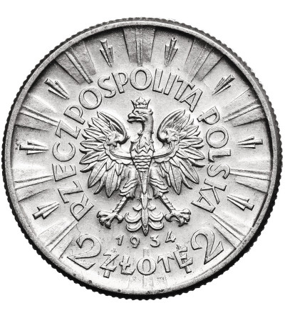 Poland. 2 Zlote 1934, Warsaw Mint, Jozef Pilsudski