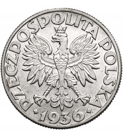 Poland. 5 Zlotych 1936, Sailing Boat