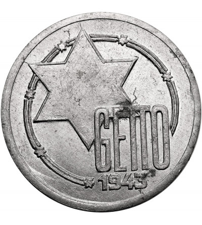 Poland, Ghetto in Lodz. 10 Mark 1943, Lodz (Litzmannstadt) - Aluminum