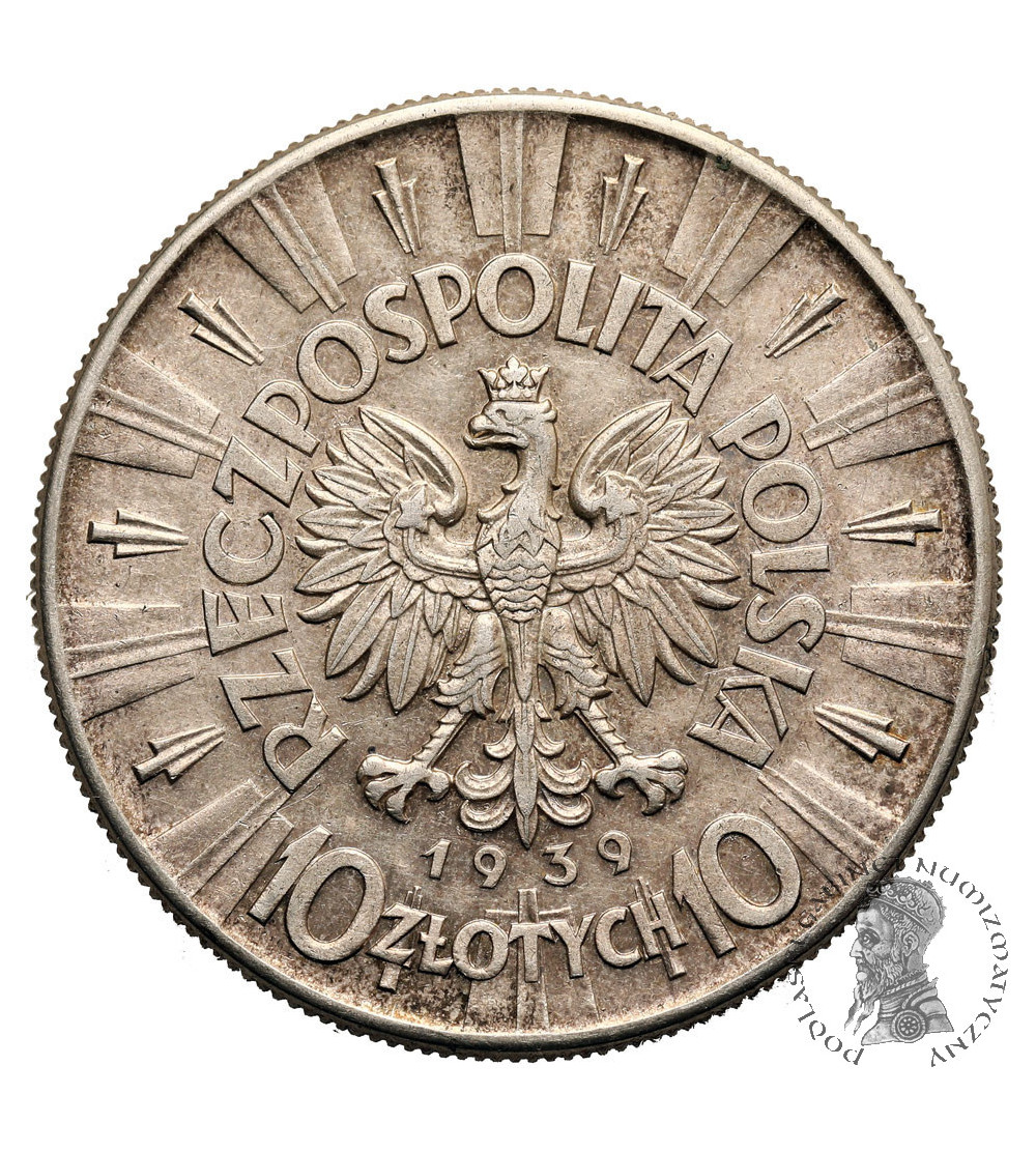 Polska. 10 złotych 1939, Warszawa, Józef Piłsudski