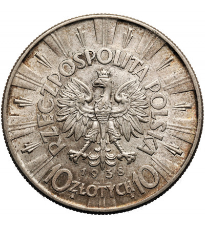Polska. 10 złotych 1938, Warszawa, Józef Piłsudski