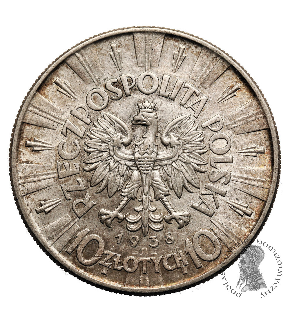 Poland. 10 Zlotych 1938, Warsaw mint, Jozef Pilsudski