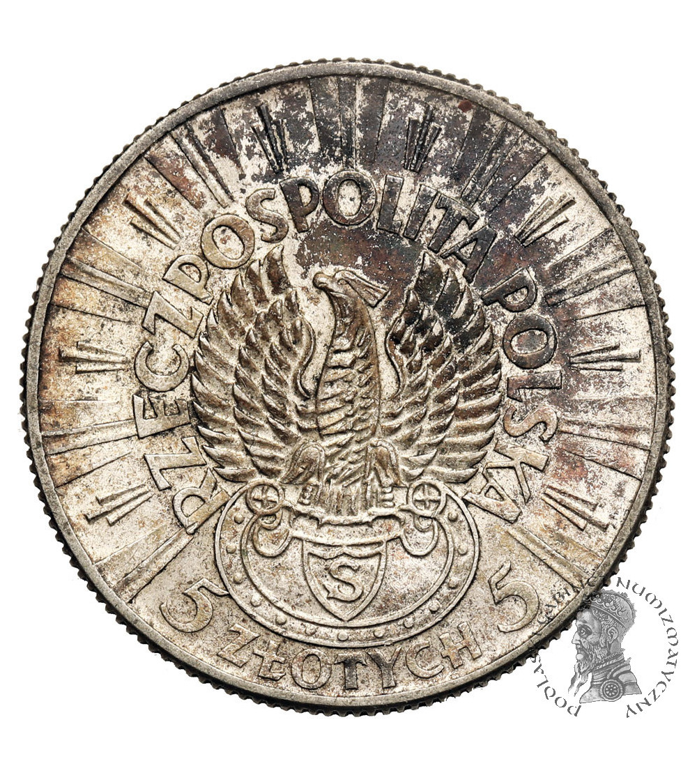 Poland. 5 Zlotych 1934, Jozef Pilsudski - Rifle Corps Eagle