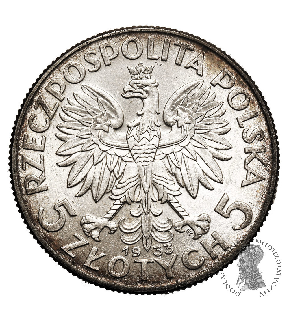 Poland, 5 Zlotych 1933, Warsaw mint