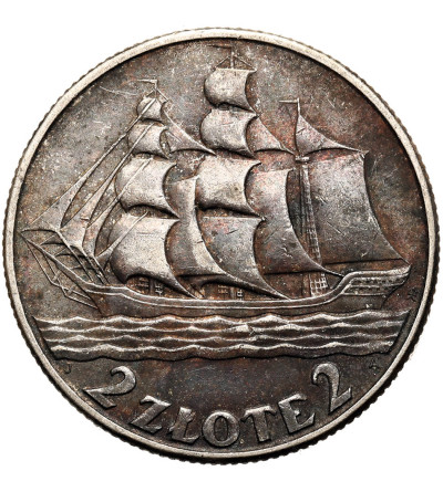 Polska. 2 złote 1936, Warszawa, żaglowiec