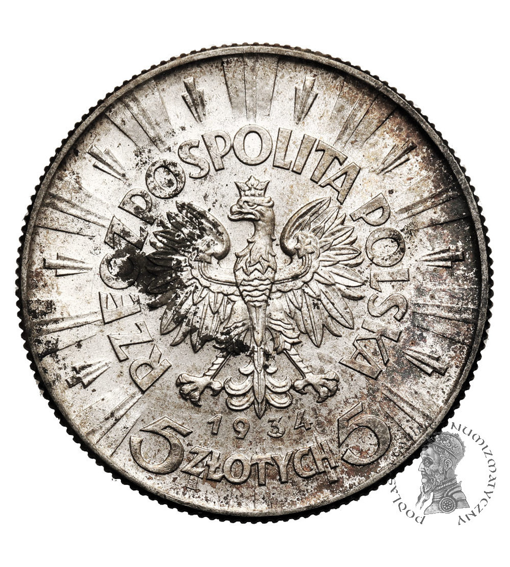 Poland. 5 Zlotych 1934, Warsaw Mint - Jozef Pilsudski