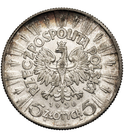 Poland. 5 Zlotych 1936, Warsaw Mint - Jozef Pilsudski