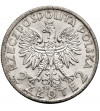 Poland 2 Zlote 1932, Warsaw, woman's head