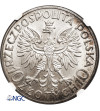 Poland 10 Zlotych 1932, London - without mint mark, woman's head - NGC MS 61