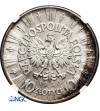 Polska. 10 złotych 1936, Warszawa, Józef Piłsudski - NGC AU 58