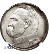 Polska. 10 złotych 1936, Warszawa, Józef Piłsudski - NGC AU 58