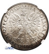 Polska. 10 złotych 1932, Warszawa - głowa kobiety ze znakiem mennicy - NGC MS 61