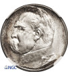 Poland. 5 Zlotych 1935, Warsaw Mint, Jozef Pilsudski - NGC MS 62