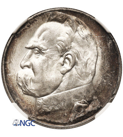 Polska. 5 złotych 1935, Warszawa, Józef Piłsudski - NGC MS 63