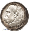Polska. 5 złotych 1935, Warszawa, Józef Piłsudski - NGC MS 63