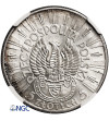 Poland. 5 Zlotych 1934, Jozef Pilsudski - Rifle Corps Eagle - NGC AU Details