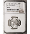 Polska. 5 złotych 1932, Londyn, bez znaku mennicy - głowa kobiety - NGC AU 58