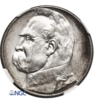 Poland. 5 Zlotych 1934, Warsaw Mint, Jozef Pilsudski - NGC AU 58