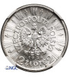 Poland. 2 Zlote 1934, Warsaw Mint, Jozef Pilsudski - NGC MS 60