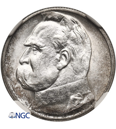 Poland. 2 Zlote 1934, Warsaw Mint, Jozef Pilsudski - NGC MS 60