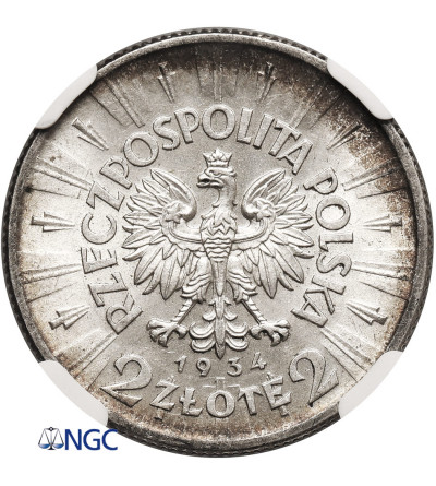 Polska. 2 złote 1934, Warszawa, Józef Piłsudski - NGC MS 61