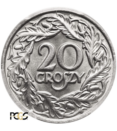 Poland. 20 Groszy 1923, Warsaw Mint - PCGS MS 66