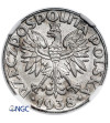 Poland, german occupation (WWII). 50 Groszy 1938, Warsaw Mint - NGC AU 58