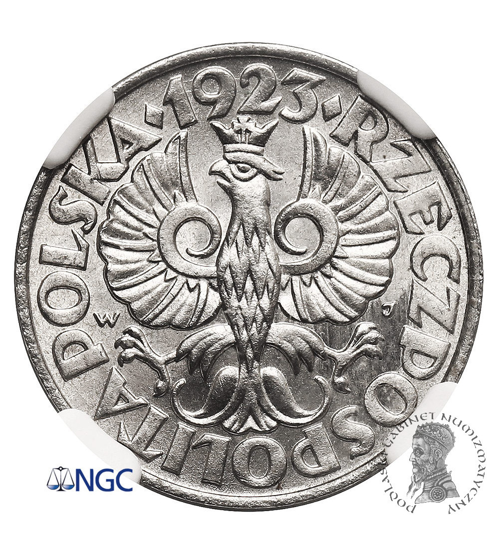 Poland. 20 Groszy 1923, Warsaw mint - NGC MS 67