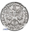 Poland, german occupation (WWII). 50 Groszy 1938, Warsaw Mint - NGC AU 58
