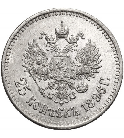Russia, Nicholas II 1894-1917. 25 Kopeks 1896, St. Petersburg
