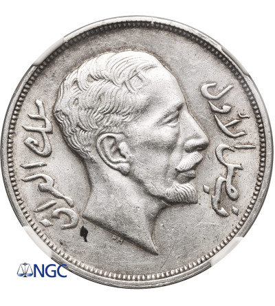 Iraq, Faisal I 1921-1933 AD. 1 Riyal (200 Fils) AH 1350 / 1932 AD - NGC AU Details