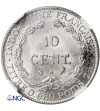French Indo-China. 10 Cents 1923 A, Paris Mint - NGC MS 64
