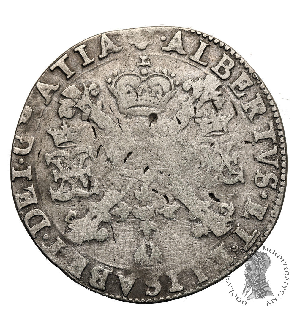 Niderlandy Hiszpańskie, Brabancja (Belgia). Albert i Izabela 1598-1621. Talar (Patagon) 1616, mennica Bruksela