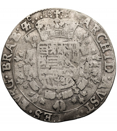 Niderlandy Hiszpańskie, Brabancja (Belgia). Albert i Izabela 1598-1621. Talar (Patagon) 1616, mennica Bruksela