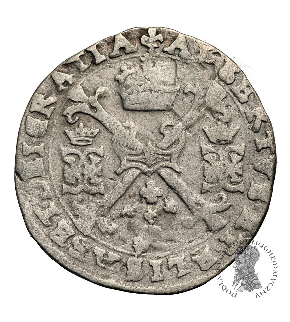 Spanish Netherlands, Flandres (Belgie). Albert and Isabelle, 1598-1621. 1/4 Patagon, no date, Brugge Mint