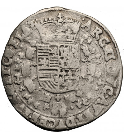 Niderlandy Hiszpańskie, Flandria (Belgia). Albert i Izabela, 1598-1621. 1/4 Patagona bez daty, mennica Brugia
