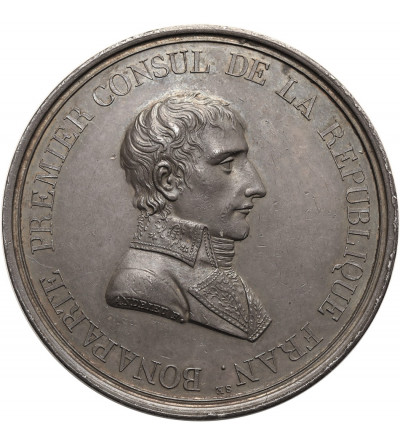 France. Napoleon I Bonaparte. Silver medal commemorating the Peace of Luneville, 1801
