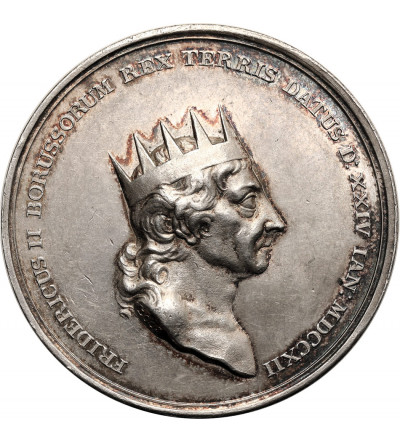 Niemcy, Brandenburgia - Prusy, Fryderyk II Wielki (1740–1786). Medal pośmiertny 1786 upamiętniający Fryderyka II Wielkiego